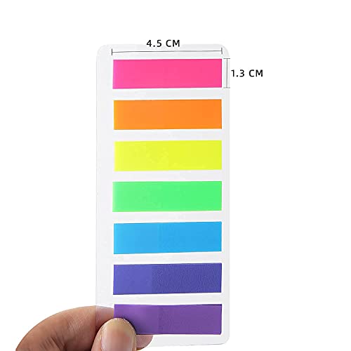 CYWVYNYT 980 Stücke Haftstreifen Haftmarker Film Textstreifen Klebezettel Klebemarkierungen Kleine Fahnen Haftnotizen Tabs haftnotizen klein Beschreibbare Etiketten für Seitenmarkierung
