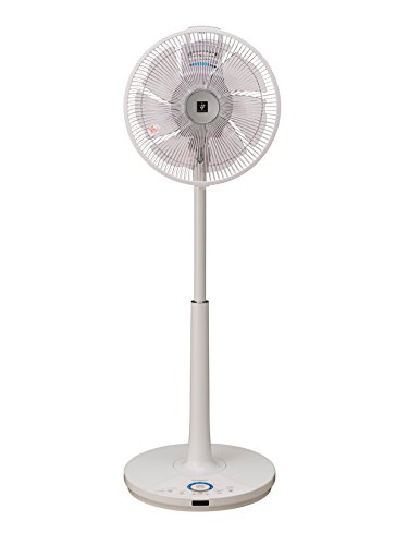 シャープ 【扇風機】DCモーター搭載 マイコン式リビング扇（リモコン付 ホワイト系）SHARP 高濃度「プラズマクラスター7000」搭載 ハイポジションタイプ PJ-C3DS-W