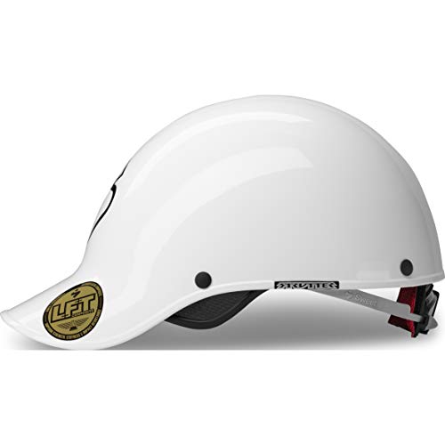 Sweet Protection Strutter Kayak Helmet - Low Volume Carbon Reinforced Paddling Watersport Helmet, with Occigrip and EVA Liner, Gloss White, S/M