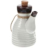 MAGICLULU Dispensador de Aceite y Vinagre de Cerámica 200 Ml Recipiente para Salsa de Soja y Condimentos Práctico para Uso en Restaurantes y Hogares