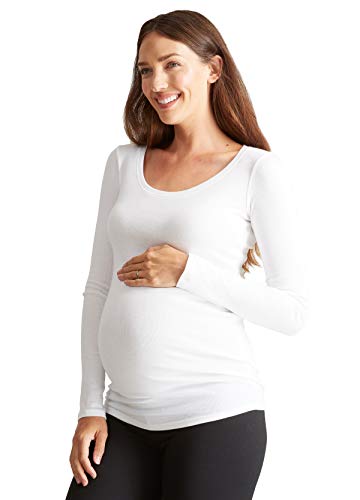 Ingrid & Isabel Women's Maternity Long Sleeve Scoop Neck Tee
