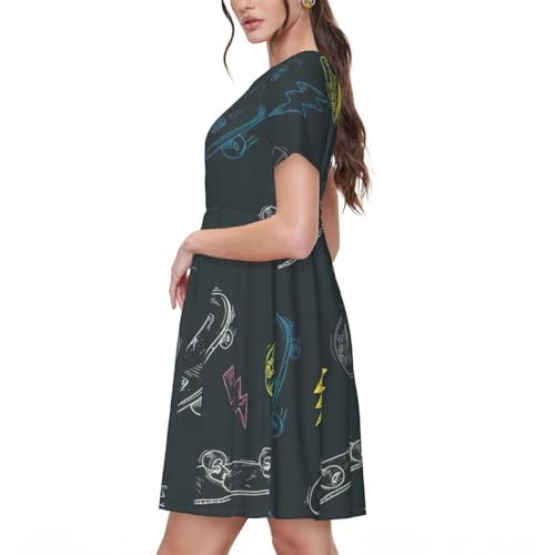Robe d'été courte style décontracté idéale pour masquer les complexes