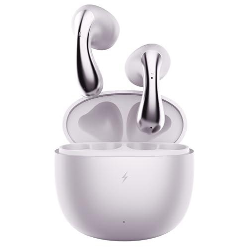 Image of Fire-Boltt Aero Lite TWS Earbuds Custom EQ Wireless Bluetooth 5.4 Music & App Support 50H Playtime Fast Charging Case 50ms Low Latency for Gaming Touch Controls Frost Pink
