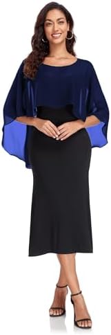 Sheer Shawls and Wraps for Evening Dresses Chiffon Capes for Women Soft Wedding Cover Up