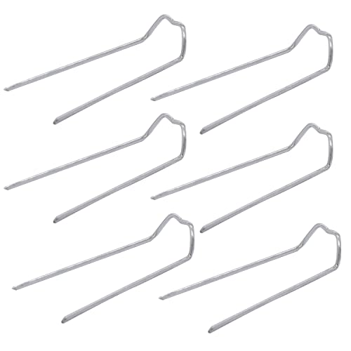 100 Pieces Greening Pins, 1.7 Inch Floral U-Pins Plant Pins Floral Fern Pins For Flower Picks Stems Straw Wreaths Holiday Arrangements Diy Craft Projects (Silver, 100) #TOP1