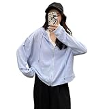 [Gdnelhuonox] パーカー レディース UVカット日焼け止 冷房対策 フード付き 前開き ジッパー ドローコード ラッシュパーカー オーバーウェア 接触冷感 無地 アイスシルク 軽量 薄手 速乾 ゆったり 春夏