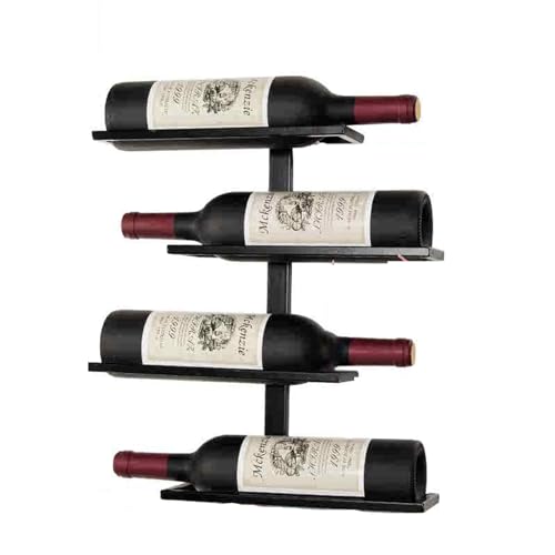 Support mural bouteilles alcool et verres vin rangement bar maison