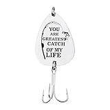 Fisherman Birthday Gifts for Husband Boyfriend Men You are Greatest Catch of My Life Fishing Lure Gift for Him Bf Anniversary Wedding Gifts for Him Husband Fish Lovers Gifts for Men Boyfriend