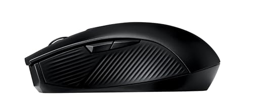 ROG Strix Carry, Mouse Gaming Ottico, Ergonomico, Doppia Connettività Wireless 2,4 GHz e Bluetooth, Sensore Da 7200 dpi, Design Socket Switch ROG, Batteria a Lunga Durata, Nero - Mouse gaming - Immagine 3