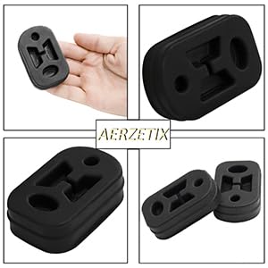 Lot De 2 Supports Silentbloc échappement En Caoutchouc - Compatible Avec Références 175561, 175558, Etc.