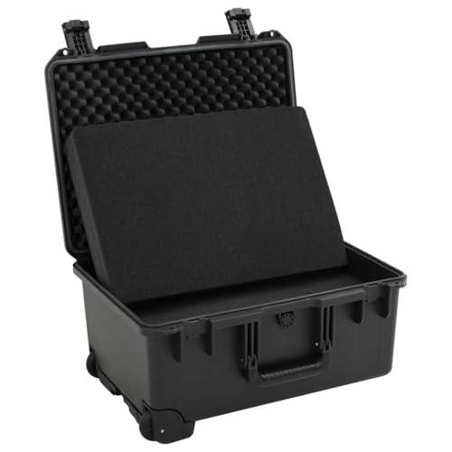 Valise de vol antichoc PP noir 54 cm évite les casses