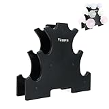3 Tier Dumbbell Rack with Anti-Slip Pads (Dumbbells Not Included) - Small Weight Rack for Home Gym Equipment - Home Gym Accessories Weight Storage Compact 3 Tier Stand 31x28x8.5cm 30kg Capacity