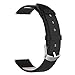 Produktbild Armband Kompatibel mit Samsung Galaxy Watch4 Classic 42mm / 46mm Smart Watch Armband,Lederarmband aus PU-Leder Uhrenarmband Ersatzarmband Uhrenarmband mit Metallverschluss (Schwarz)