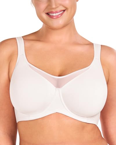 Image of HSIA Minimizer Bras for Women Plus Size, Full Coverage Coolcomfort T Shirt Unlined Bra with Underwire for Heavy Breast