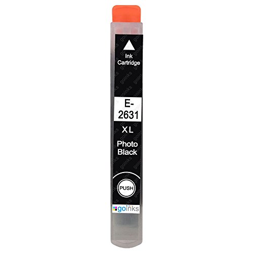 Image of Go Inks 1 Photo Ink Cartridge Black to Replace Epson T2631 (26XL Series) Compatible/Non-OEM for Epson Expression Premium Printers