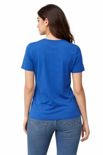 Image of Hangout Hub HH95 Tshirt for Womens | Regular Fit | Super Combed Cotton Women T-Shirt | Solid Plain Tees | Round Neck T Shirt | Half | Pack of 2 | 3 | 4 | 5 | 6