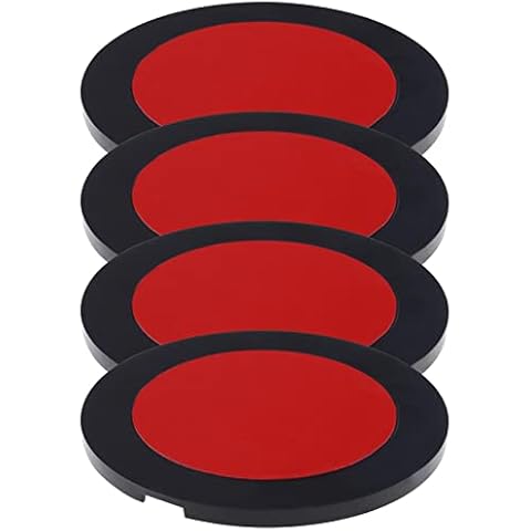 4PCS Adhesive Sticky Disc Pad Mounting Disk Suction Cup Pad for Car Dashboard Cell Phone Holder Car GPS Suction Mount Dash Cam Holder 80mm Cover
