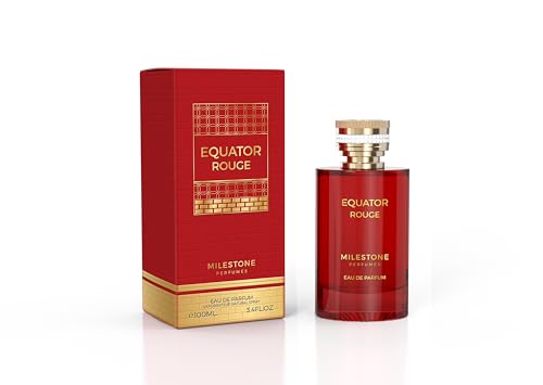 MILESTONE Equator Rouge Eau de Parfum für Damen, 100 ml – langanhaltender, kräftiger und anspruchsvoller Blumenduft, ideal für den täglichen Gebrauch oder besondere Anlässe, elegantes und raffiniertes
