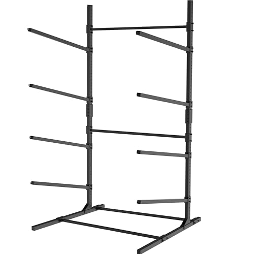 Zlinke Kayak Storage Rack, Heavy Duty Kayak Racks for Garage and Outdoor Storage, Storage Rack for Kayak, Canoe, Surfboard & Paddleboard