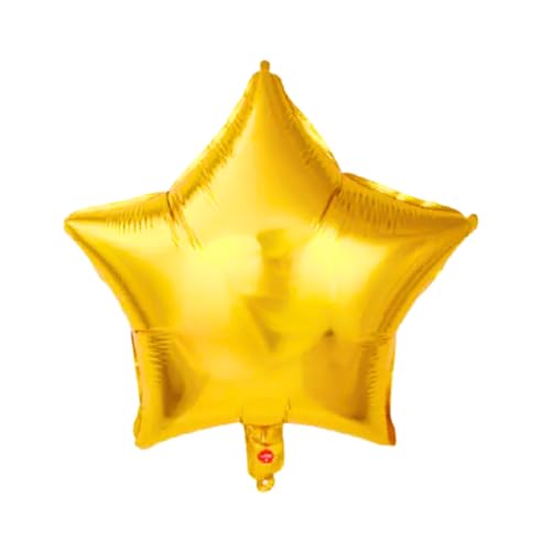 Image of Party Decorz Football Foil Balloon Set of 7pcs | Sports Balloon Party Pack | Football Theme Decoration Balloon Set(3 Football Foil Balloons + 2 Golden Star Balloons+ 2 Silver Star Balloons)
