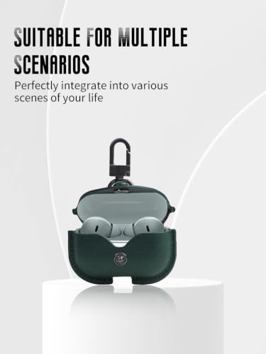 Étui Moto Buds 2 en texture cuir : la housse chic et robuste en vert