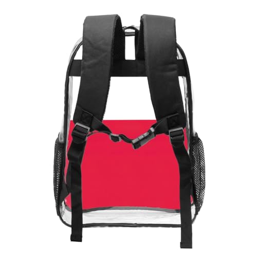 Sac à dos transparent noir imprimé drapeau polonais One Size
