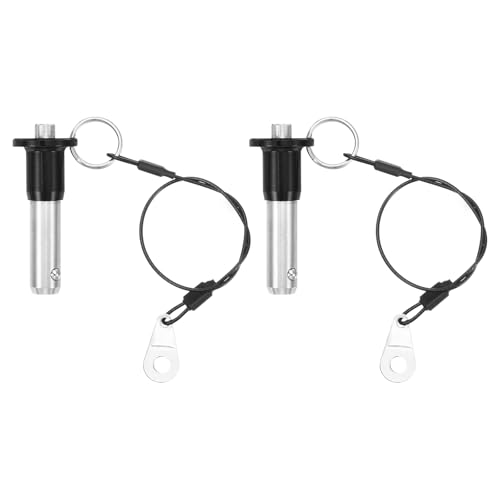 Pasadores de liberación rápida 12x25mm de acero inoxidable con cable para audio y Bimini