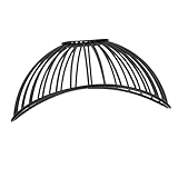 CLISPEED Pantalla Lámpara Colgante de Metal con Diseño de Hueco Pequeña Lámpara Decorativa Vintage Negro Mate de Pared y Regalo Original para Hogar