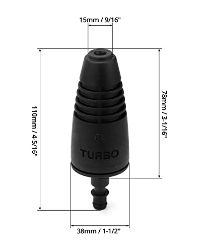 QWORK Ugello Turbo, ugello idropulitrice, ricambi