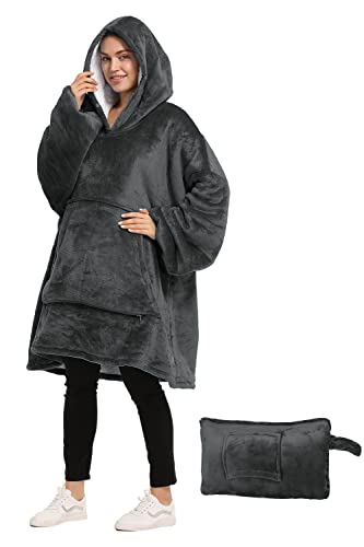 Catalonia Oversized Hoodie Blanket Sweatshirt, Wearable Sherpa Blanket Pullover, Soft Warm Comfortable Portable Travel Sweater Pillow For Adults Men Women, Gift For Her #TOP1