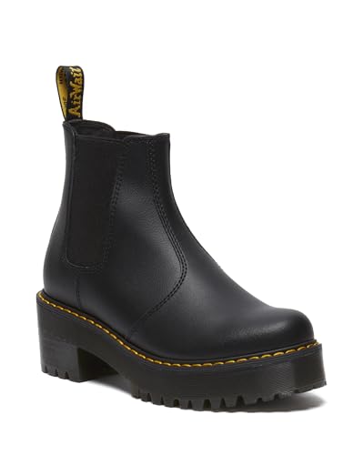 Dr. Martens Women's Sanguine Leather Chelsea Boot, Black Athena, 6 UK, 8 Women US