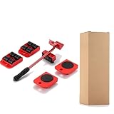 🎁【Kit completo】: Combina un elevador robusto y cuatro transportadores con ruedas, adecuado para objetos pesados.😍