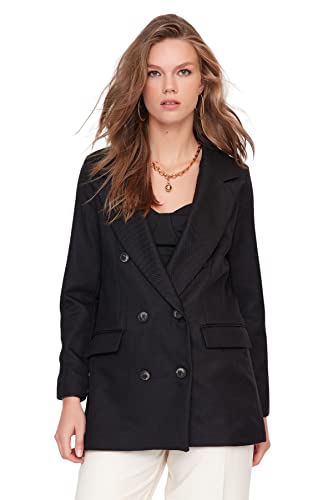 Blazer oversize camel Trendyol pour femme une veste large tendance - 6