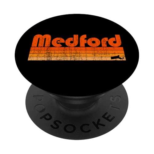 Medford, Massachusetts Retro 80s Style PopSockets Adhesive PopGrip