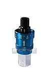 EDGE INDUSTRIAL Adjustable in-LINE Pressure Regulator for Pneumatic Tools, 1/4' NPT, Connects Directly to AIR Tool (43-87 PSI)