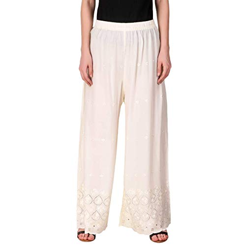 Image of Women's Rayon Half Chicken Palazzo