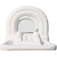 Bounceland Daydreamer Cloud Bounce House w/Ball Pit [NO Blower], Neutral Bouncer with Slide, 11.8 ft L x 6.9 ft W x 5.9 ft H, Basketball Hoop, 30 Pastel Plastic Balls, Trendy Bouncer for Kids