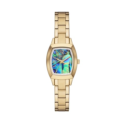 Montre femme dorée Relic by Fossil Everly ZR34654, le cadeau idéal avec cadran ormeau