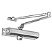 Dynasty Hardware Door Closer, Commercial Hydraulic Closer, Self-Closing, Spring Size 3, ADA Compliant, Surface Mount, Sprayed Aluminum, Series 3000