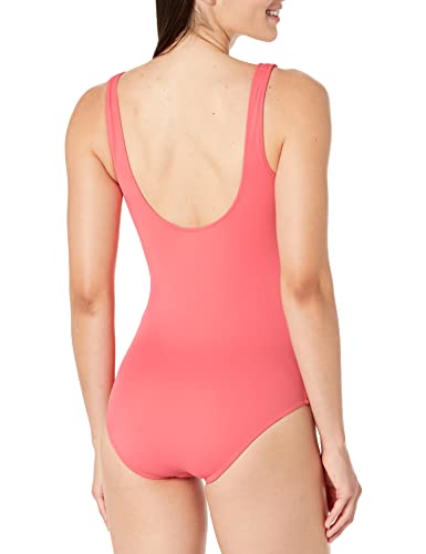 Image of Amazon Essentials Women's One-Piece Scoop Neck Coverage Swimsuit (Available in Plus Size)