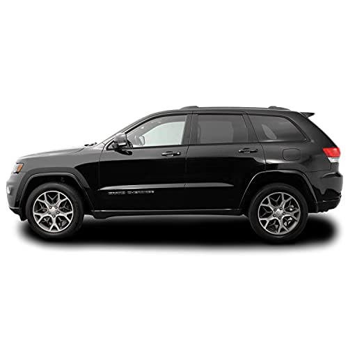 Chrome Delete Blackout Vinyl Overlay for 2011-2021 Jeep Grand Cherokee Window Trim (Gloss Black)