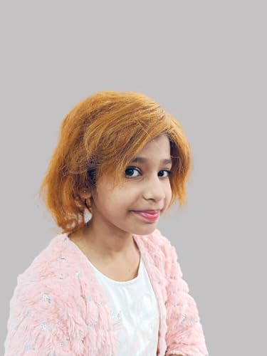 Image of BookMyCostume Brown Blonde Color Foreigner Hair Wig for Boys Fancy Dress Costume Accessories