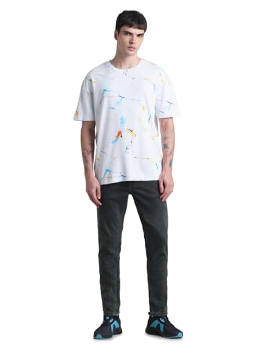Image of JACK & JONES Men's Cotton Printed Classic Fit T-Shirt