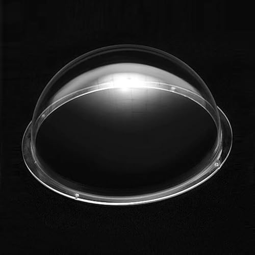 Image of LOTOWELZON 4.33 Inch Acrylic Replacement Transparent Clear Camera Dome Cover Security Camera Housing for Pet Dog Fence Window Skylight (ID110mm*H57mm /4.33 * 2.24 Inch)
