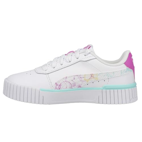 PUMA Kids Girls Carina 2.0 Bubble Dye Platform Sneakers Shoes Casual - Multi, White3