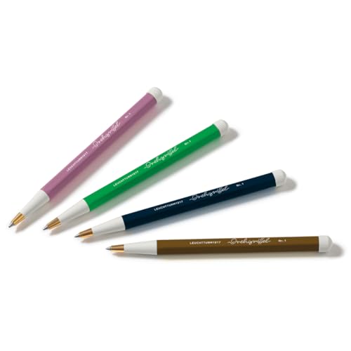 Image of LEUCHTTURM1917 Gel Pen Drehgriffel No.1 Spring Leaf | Document Proof Black Ink, Drehgriffel No. 1, Twist Mechanism, Journal Pen, Stationery, Gifting