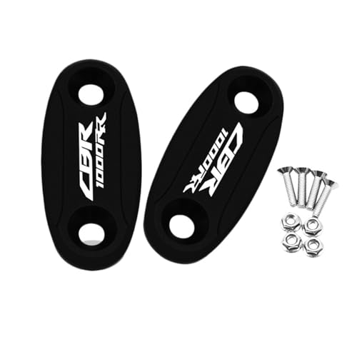 ZZEVLQTQP Cache-rétroviseur Compatible avec CBR600RR 04-16 CBR1000RR 04-07 CBR 600RR 1000RR, Capuchon de rétroviseur de Pare-Brise CNC for Moto CBR600RR