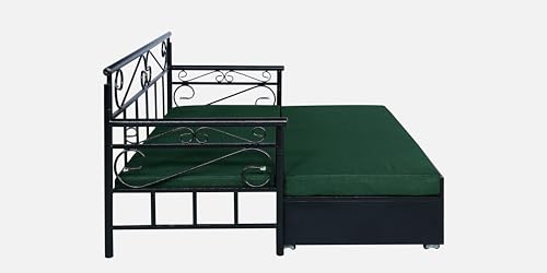 Image of 3 Seater Metal Sofa Cum Bed with Hydraulic Storage | King Size Sofa Cuma Bed | 3 Seater Sofa Set, Metal Sofa Set for Living Room (Peacock, King Size (76 inch x 72 inch))
