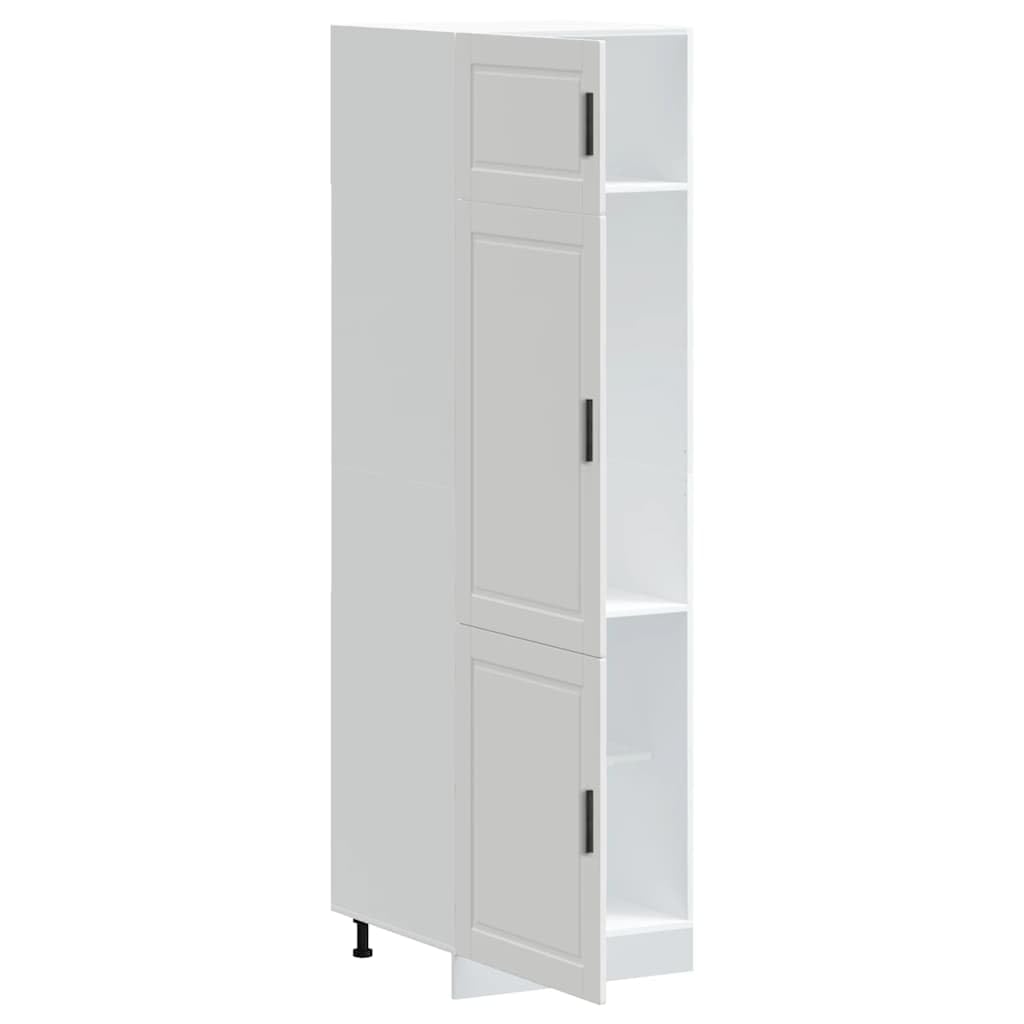 Mobile da cucina Porto, 60 x 57 x 207 cm, in legno, bianco