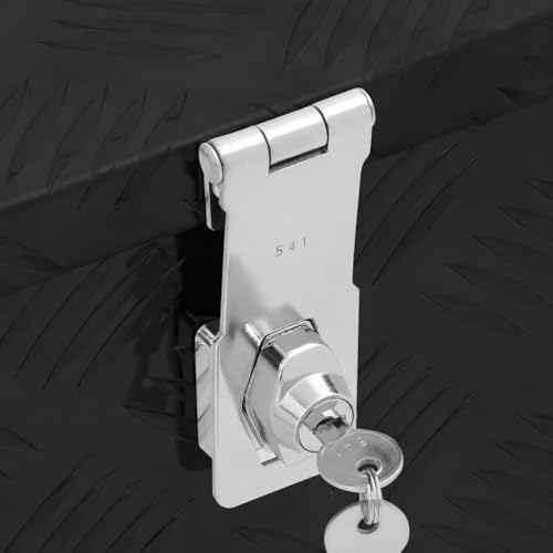 vidaXL Aufbewahrungsbox Aluminiumkoffer Aluminiumbox Lagerbox Lagerkiste Transportkoffer Transportkiste Schwarz 70x31x27cm Aluminium